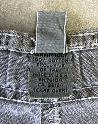 画像3: 80'S GRAMICCI 旧ロゴ ベルト付き ショーツ グレー USA製 (VINTAGE)