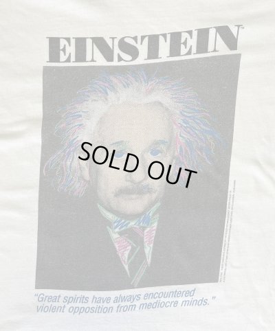 画像3: 90'S EINSTEIN シングルステッチ 半袖 Tシャツ ホワイト USA製 (VINTAGE)