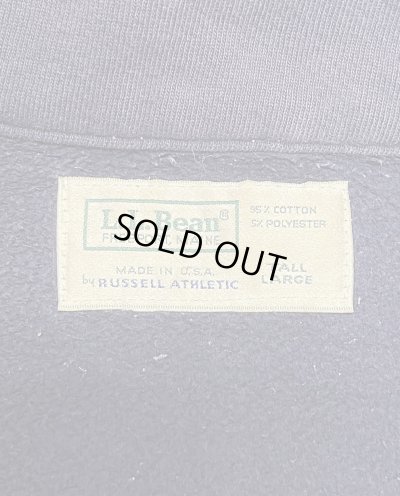 画像2: 80'S LL Bean by RUSSELL ATHLETIC ハーフジップ スウェットシャツ ネイビー USA製 (VINTAGE)