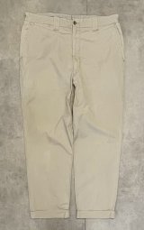 70'S ABERCROMBIE & FITCH "SAFARI" チノパンツ TALONアルミジップ ベージュ (VINTAGE)