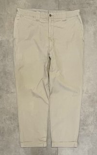 70'S ABERCROMBIE & FITCH "SAFARI" チノパンツ TALONアルミジップ ベージュ (VINTAGE)