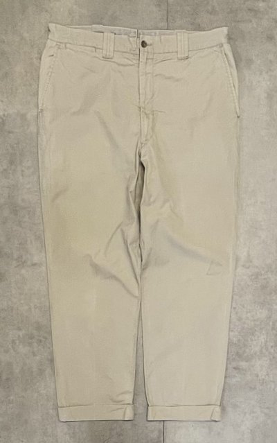 画像1: 70'S ABERCROMBIE & FITCH "SAFARI" チノパンツ TALONアルミジップ ベージュ (VINTAGE)