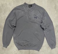 80'S PATAGONIA 旧タグ スナップボタン ヘンリーネック スウェットシャツ グレー (VINTAGE)