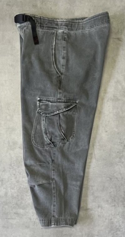画像3: 90'S GRAMICCI 旧ロゴ ベルト付き デニム 七分丈 カーゴパンツ グレー USA製 (VINTAGE)
