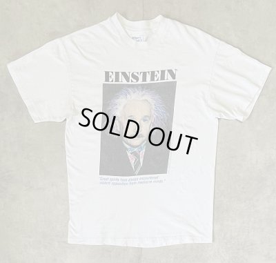 画像1: 90'S EINSTEIN シングルステッチ 半袖 Tシャツ ホワイト USA製 (VINTAGE)