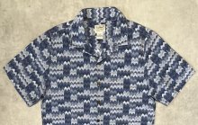 他の写真1: 00'S LL Bean コットン 半袖 オープンカラーシャツ 総柄 (VINTAGE)