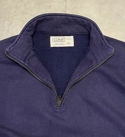 画像3: 80'S LL Bean by RUSSELL ATHLETIC ハーフジップ スウェットシャツ ネイビー USA製 (VINTAGE)