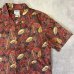 画像3: 00'S LL Bean コットン 半袖 オープンカラーシャツ 総柄 (VINTAGE) (3)