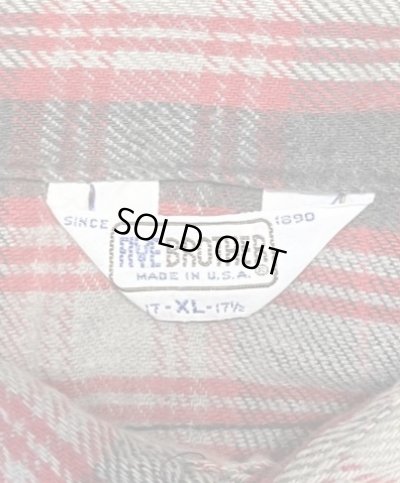 画像2: 80'S FIVE BROTHER 三角タグ フランネル ワークシャツ チェック柄 USA製 (VINTAGE)