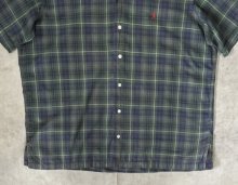 他の写真2: 90'S RALPH LAUREN コットン 半袖 オープンカラーシャツ チェック柄 (VINTAGE)