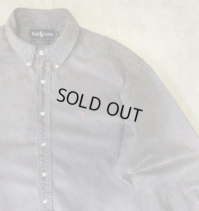 画像3: 80'S RALPH LAUREN "BLACK COVERT" 長袖 BDシャツ ブラック USA製 (VINTAGE)