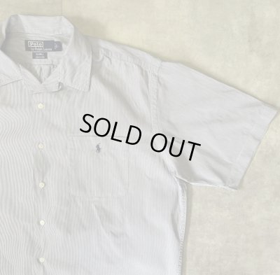 画像3: 90'S RALPH LAUREN "CALDWELL" コードレーン 半袖 オープンカラーシャツ ストライプ柄 (VINTAGE)