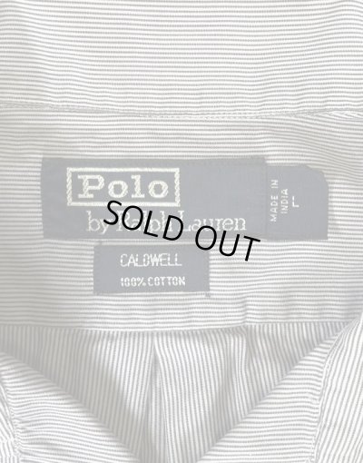 画像2: 90'S RALPH LAUREN "CALDWELL" コードレーン 半袖 オープンカラーシャツ ストライプ柄 (VINTAGE)