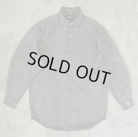 80'S RALPH LAUREN "BLACK COVERT" 長袖 BDシャツ ブラック USA製 (VINTAGE)