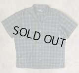 90'S RALPH LAUREN コットン 半袖 オープンカラーシャツ チェック柄 (VINTAGE)