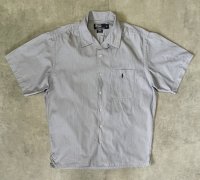 90'S RALPH LAUREN "CALDWELL" コードレーン 半袖 オープンカラーシャツ ストライプ柄 (VINTAGE)