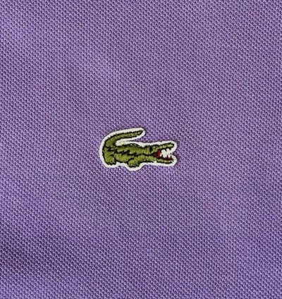 画像3: 80'S CHEMISE LACOSTE ポロシャツ ライラック フランス製 (VINTAGE)