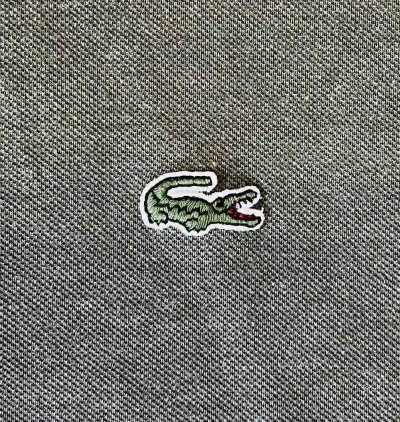 画像3: 90'S CHEMISE LACOSTE ポロシャツ ヘザーオリーブ フランス製 (VINTAGE)