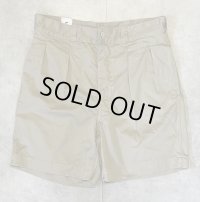 50'S フランス軍 M52 ボタンフライ プリーツ入り チノショーツ ベージュ (MINT CONDITION)