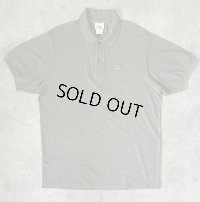 画像1: 90'S CHEMISE LACOSTE ポロシャツ ヘザーオリーブ フランス製 (VINTAGE)