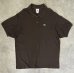 画像1: 80'S CHEMISE LACOSTE ポロシャツ ブラウン フランス製 (VINTAGE) (1)