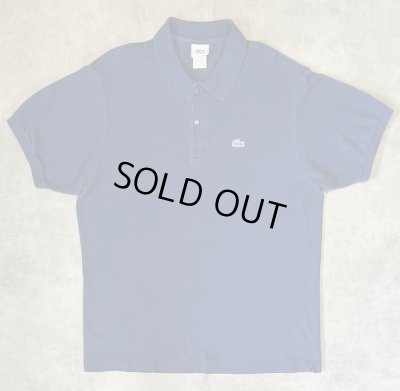 画像1: 80'S CHEMISE LACOSTE ポロシャツ ダークブルー フランス製 (VINTAGE)