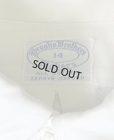 画像2: 60'S BROOKS BROTHERS "MAKERS" 6ボタン オックスフォード 半袖 BDシャツ ホワイト USA製 (VINTAGE)