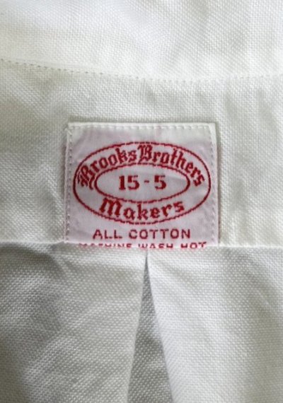 画像2: 60'S BROOKS BROTHERS "MAKERS" 6ボタン オックスフォード BDシャツ ホワイト USA製 (VINTAGE)