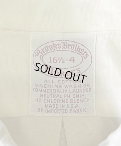 画像2: 90'S BROOKS BROTHERS "MAKERS" ピンオックス BDシャツ 生成り USA製 (VINTAGE)
