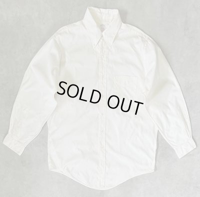 画像1: 90'S BROOKS BROTHERS "MAKERS" ピンオックス BDシャツ 生成り USA製 (VINTAGE)