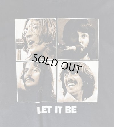 画像3: 90'S THE BEATLES "LET IT BE" 両面プリント 半袖 Tシャツ ブラック (VINTAGE)