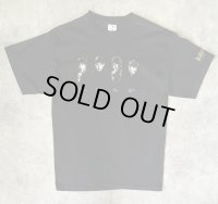 90'S THE BEATLES 袖プリント入り 半袖 Tシャツ ブラック USA製 (VINTAGE)