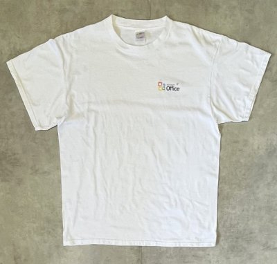 画像3: 90'S MICROSOFT OFFICE 両面プリント 半袖 Tシャツ ホワイト (VINTAGE)