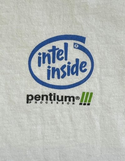画像5: 00'S INTEL INSIDE "PENTIUMIII" 両面プリント 半袖 Tシャツ ホワイト (VINTAGE)
