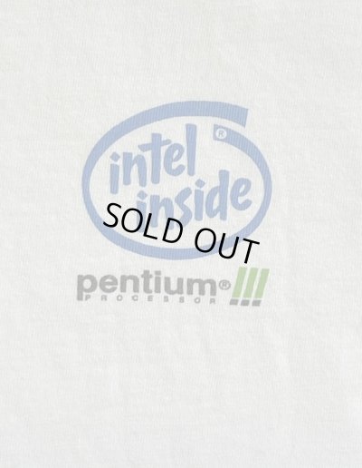 画像5: 00'S INTEL INSIDE "PENTIUMIII" 両面プリント 半袖 Tシャツ ホワイト (VINTAGE)