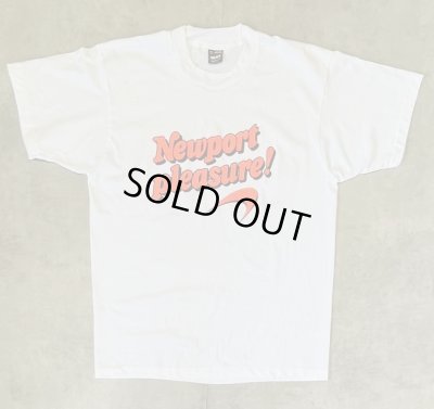 画像1: 90'S NEWPORT シングルステッチ 半袖 Tシャツ ホワイト USA製 (DEADSTOCK)