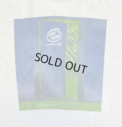 画像2: 00'S INTEL INSIDE "PENTIUMIII" 両面プリント 半袖 Tシャツ ホワイト (VINTAGE)