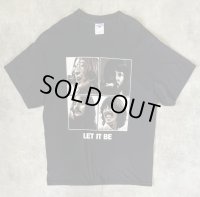 90'S THE BEATLES "LET IT BE" 両面プリント 半袖 Tシャツ ブラック (VINTAGE)