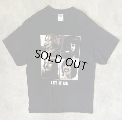 画像1: 90'S THE BEATLES "LET IT BE" 両面プリント 半袖 Tシャツ ブラック (VINTAGE)