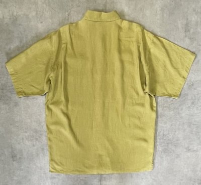 画像4: 90'S PATAGONIA ヘンプ 半袖 ACシャツ ピスタチオ 香港製 (VINTAGE)