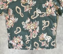 他の写真3: 90'S RALPH LAUREN "POLO SPORT" コットン 半袖 オープンカラーシャツ オリーブ/花柄 (VINTAGE)