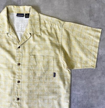 画像3: 90'S PATAGONIA オーガニックコットン 半袖 ACシャツ 総柄 香港製 (VINTAGE)