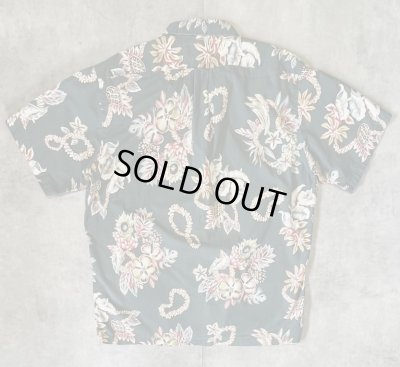 画像3: 90'S RALPH LAUREN "POLO SPORT" コットン 半袖 オープンカラーシャツ オリーブ/花柄 (VINTAGE)