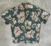 画像3: 90'S RALPH LAUREN "POLO SPORT" コットン 半袖 オープンカラーシャツ オリーブ/花柄 (VINTAGE) (3)