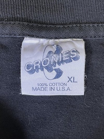 画像2: 90'S THE BEATLES 袖プリント入り 半袖 Tシャツ ブラック USA製 (VINTAGE)