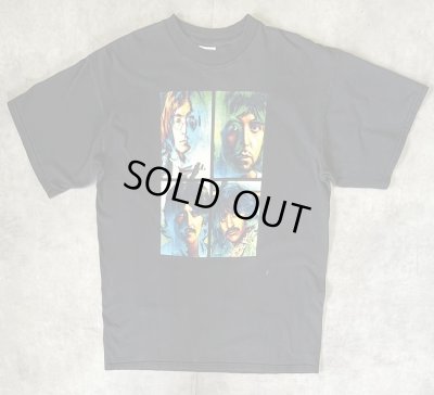 画像1: 00'S THE BEATLES 半袖 Tシャツ フェードブラック (VINTAGE)