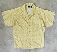 90'S PATAGONIA オーガニックコットン 半袖 ACシャツ 総柄 香港製 (VINTAGE)