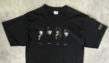 他の写真1: 90'S THE BEATLES 袖プリント入り 半袖 Tシャツ ブラック USA製 (VINTAGE)