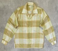 60'S TOWNCRAFT オープンカラーシャツ チェック柄 (VINTAGE)