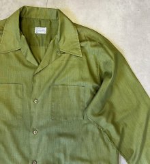 他の写真2: 60'S TOWNCRAFT "PENN-PREST" オープンカラーシャツ オリーブ (VINTAGE)